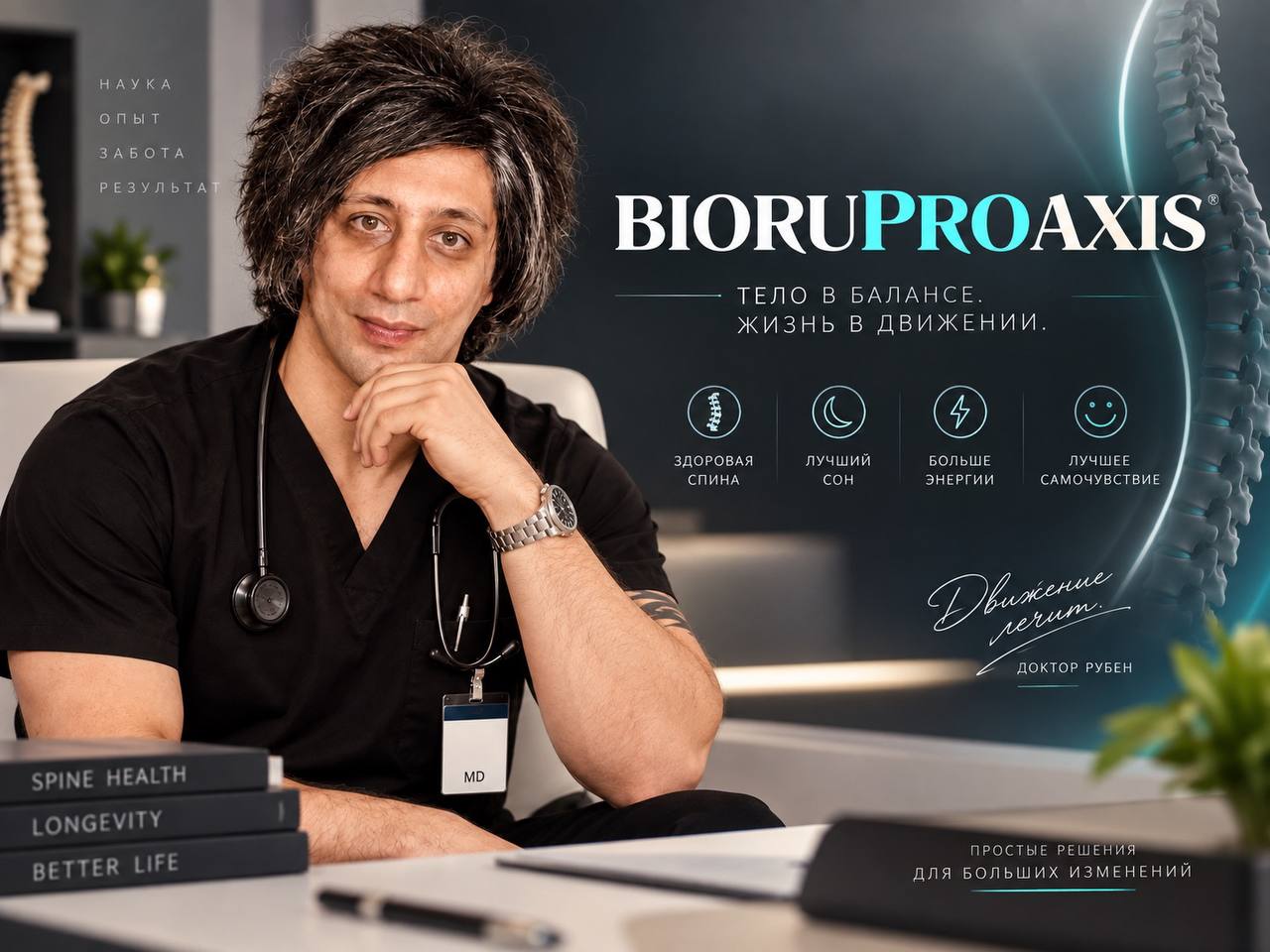 BIORUPROAXIS — автор Шушарджан Рубен Сергеевич. Здоровая спина, лучший сон, больше энергии